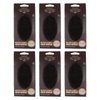 Basicare Military Beard and Hair Brush 6 Pack Firm Natural Boar Bristles