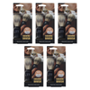 Basicare Mens Shaving Brush 5 Pack Natural Bristles Contour Handle Bundle