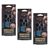 Basicare Mens Moustache Trimming Kit Bundle 3 Pack Scissors Comb Brush Pouch