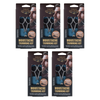 Basicare Mens Moustache Trimming Kit 5 Pack Scissors Comb Brush Pouch