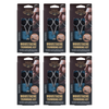Basicare Mens Moustache Trimming Kit Bundle of 6 Scissors Comb Brush Pouch