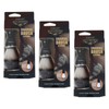 Basicare Mens Shaving Brush and Stand Set Bundle of 3