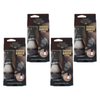 Basicare 4 Pack Mens Grooming Shaving Brush and Stand Set Bundle
