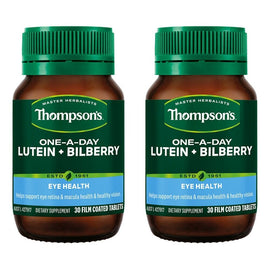 Thompson's One-A-Day Lutein + Bilberry 30 Tablets Pack of 2