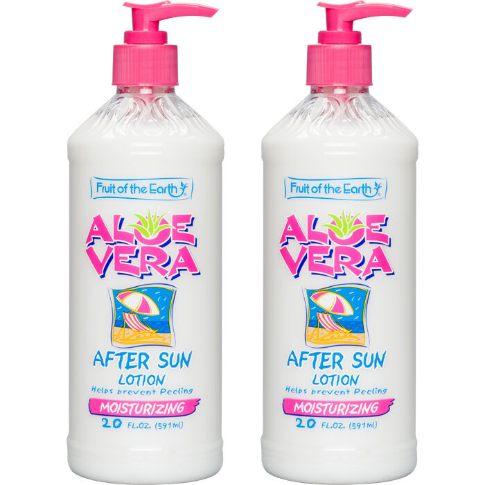 Fruit Of The Earth Aloe Vera After Sun Lotion 2 x 567g Soothing Moisturiser