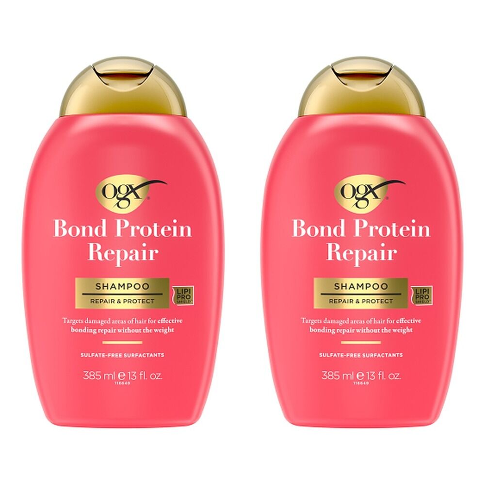 OGX Bond Protein Repair Shampoo 385mL Pack of 2