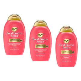 OGX Bond Protein Repair Shampoo 385mL Pack of 3