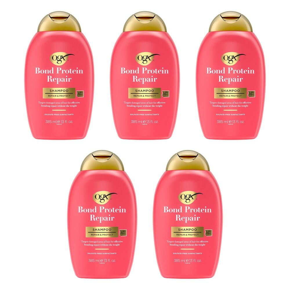 OGX Bond Protein Repair Shampoo 385mL Pack of 5