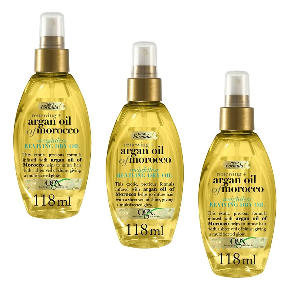 OGX Argan Oil of Morocco Weightless Oil Spray 118mL Pack of 3