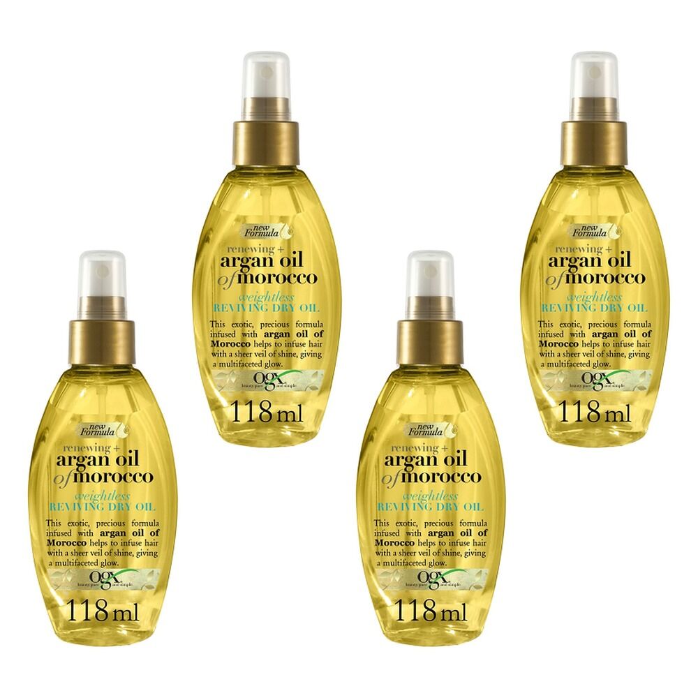 OGX Argan Oil of Morocco Weightless Oil Spray 118mL Pack of 4