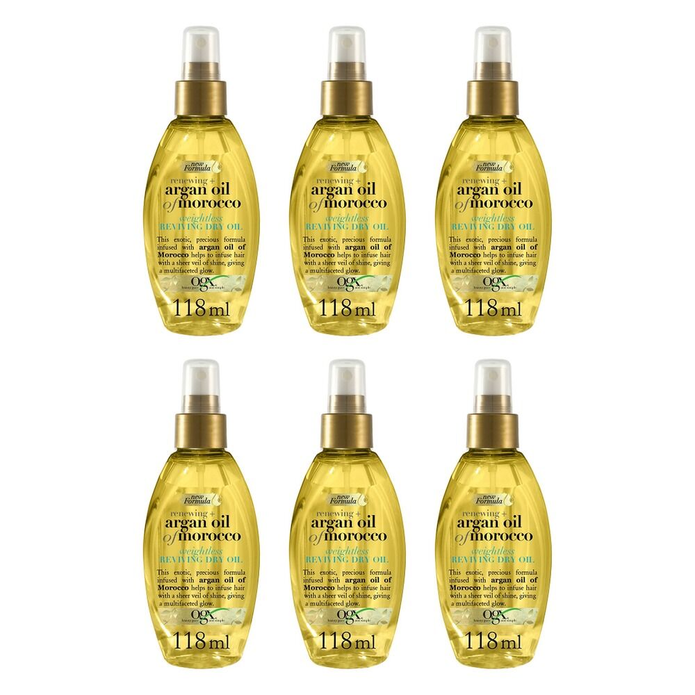 OGX Argan Oil of Morocco Weightless Oil Spray 118mL Pack of 6