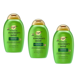 OGX Refreshing Scalp+ Rosemary Mint Shampoo 385mL Pack of 3