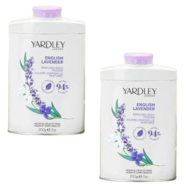 Yardley London English Lavender Talc Free Body Powder 2 x 200g