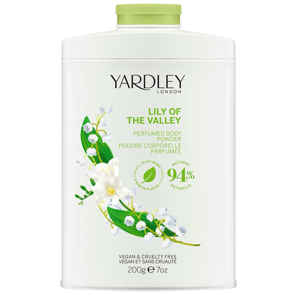 Yardley Lily Of The Valley Perfumed Talc Free Body Powder 200g