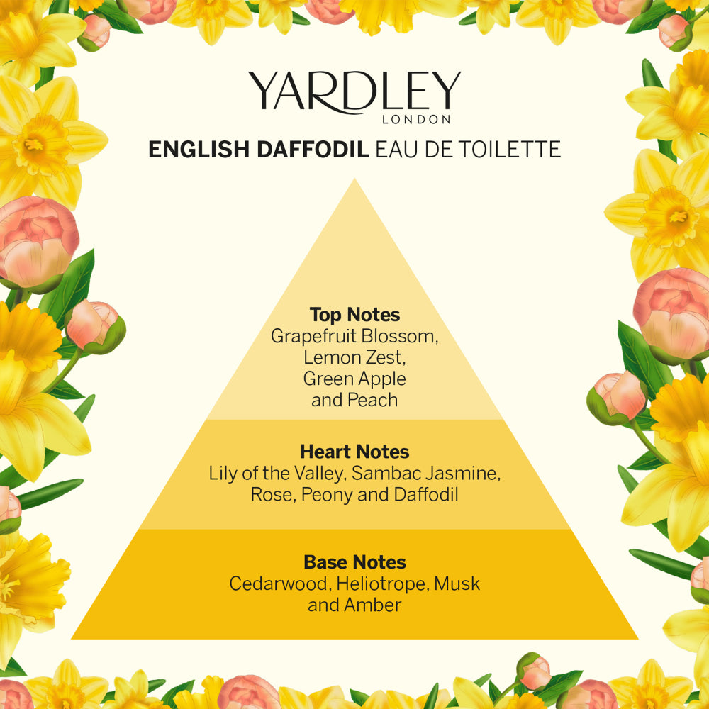 Yardley English Daffodil Eau De Toilette EDT 125ml