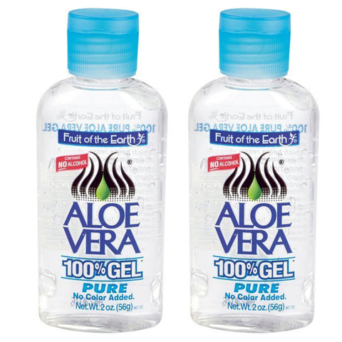 Fruit of the Earth Aloe Vera Gel 56g 2 Pack Soothing Fragrance Free Moisturiser
