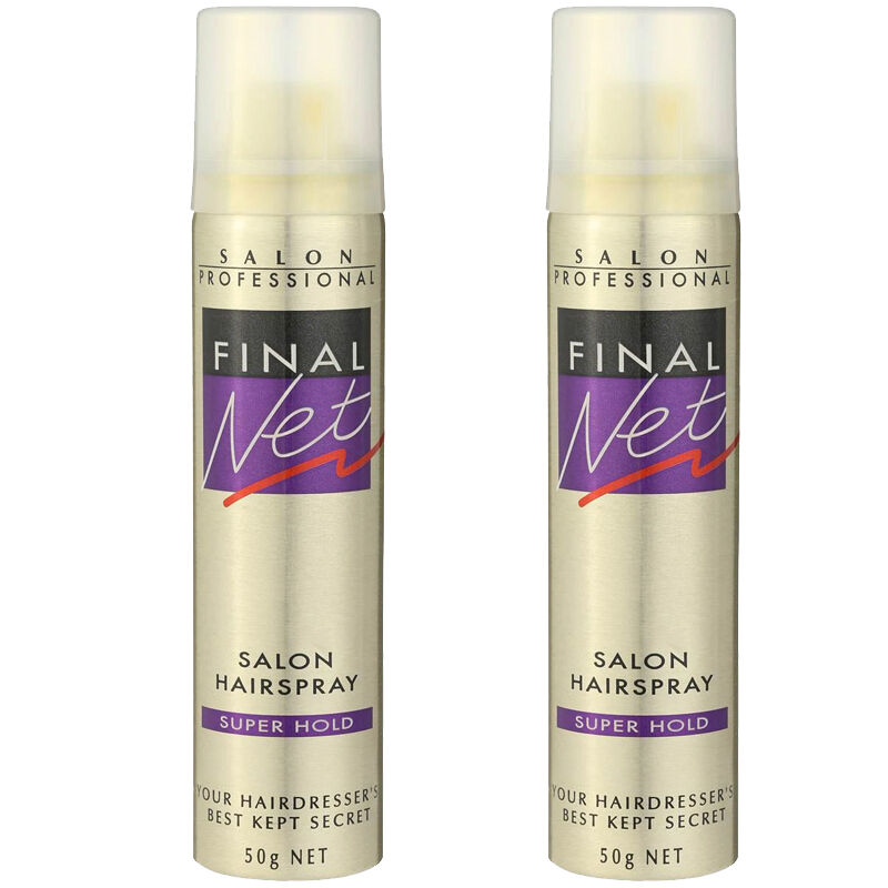 Final Net Super Hold Hairspray 50g x2 Micro Mist Pump Salon Hold Panthenol