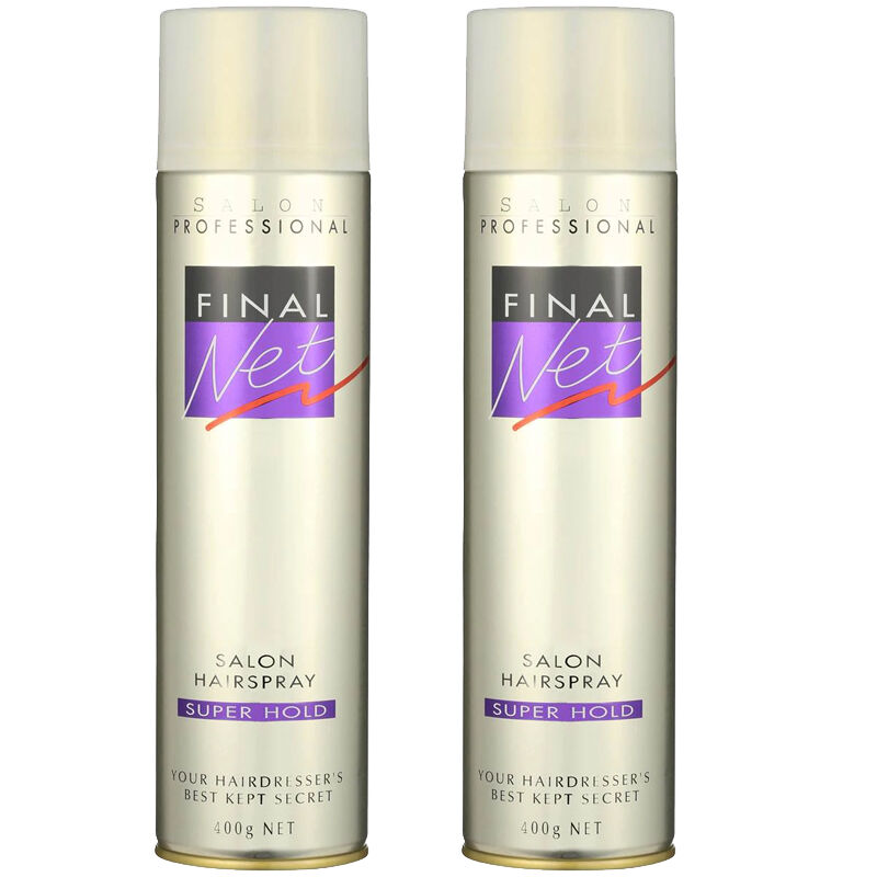 Final Net Super Hold Hairspray 200g x2 Micro Mist Pump Panthenol