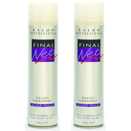 Final Net Super Hold Hairspray 400g x2 Micro Mist Panthenol Salon Hold