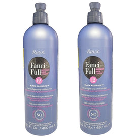 Roux Fanci Full Instant Hair Color Rinse 12 Black Radiance 2x 450ml Value Pack