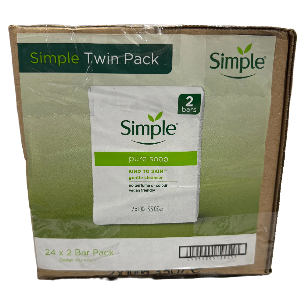 Simple Pure Soap for Sensitive Skin 100g x 48 bars