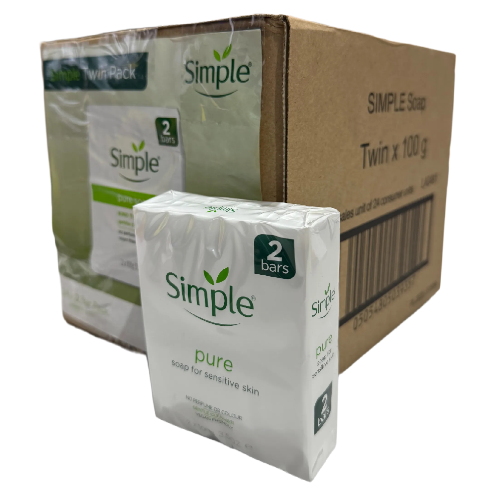 Simple Pure Soap for Sensitive Skin 100g x 48 bars