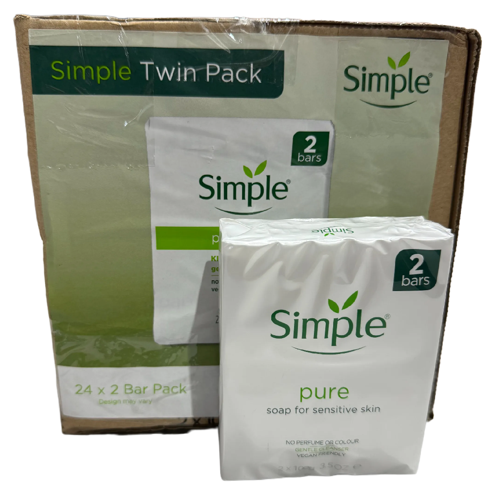 Simple Pure Soap for Sensitive Skin 100g x 48 bars