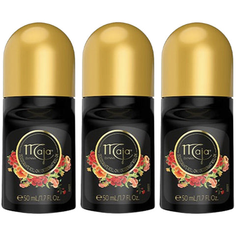Maja 3 x Perfumed Anti-Perspirant Deodorant Roll-On 50ml
