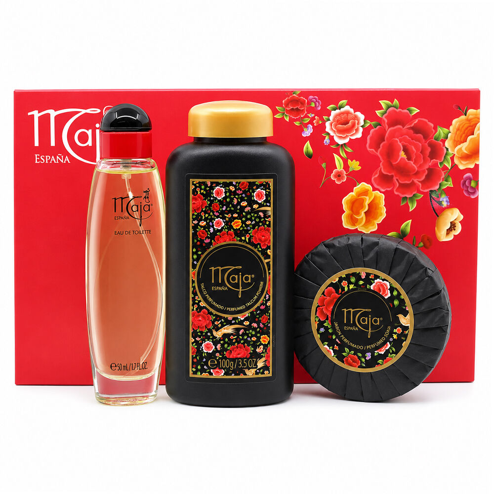 Maja Classica Women Eau De Toilette Talcum Powder Luxury Soap Gift Set 2 Pack
