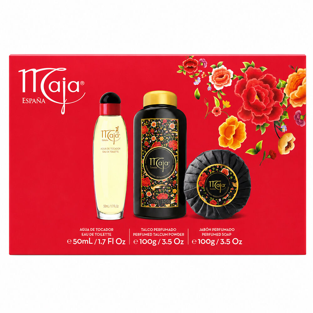 Maja Classica Women Gift Set Bundle of 5 Eau De Toilette Talc Powder Soap