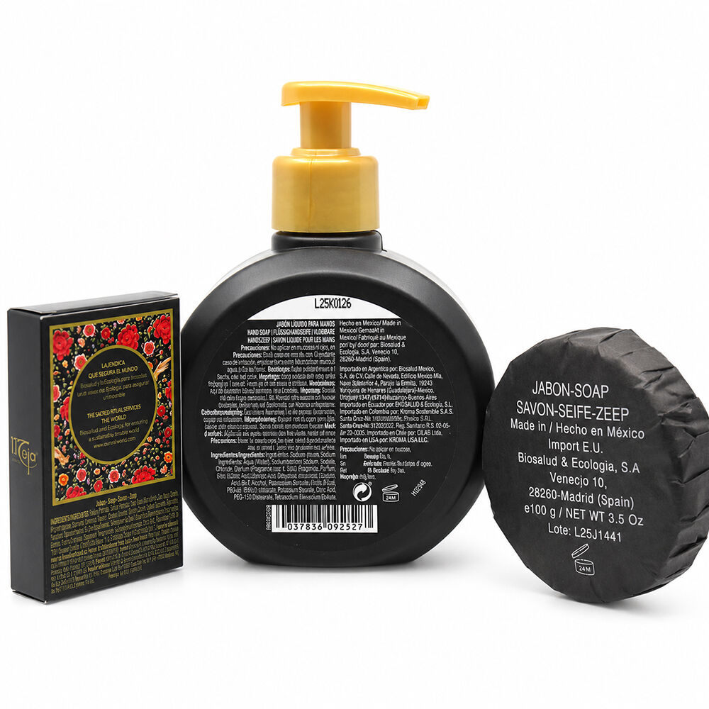 Maja Perfumed Soap Trio Set 250ml Liquid Soap, 100g Round Bath Soap, 50g Hand Soap x 2