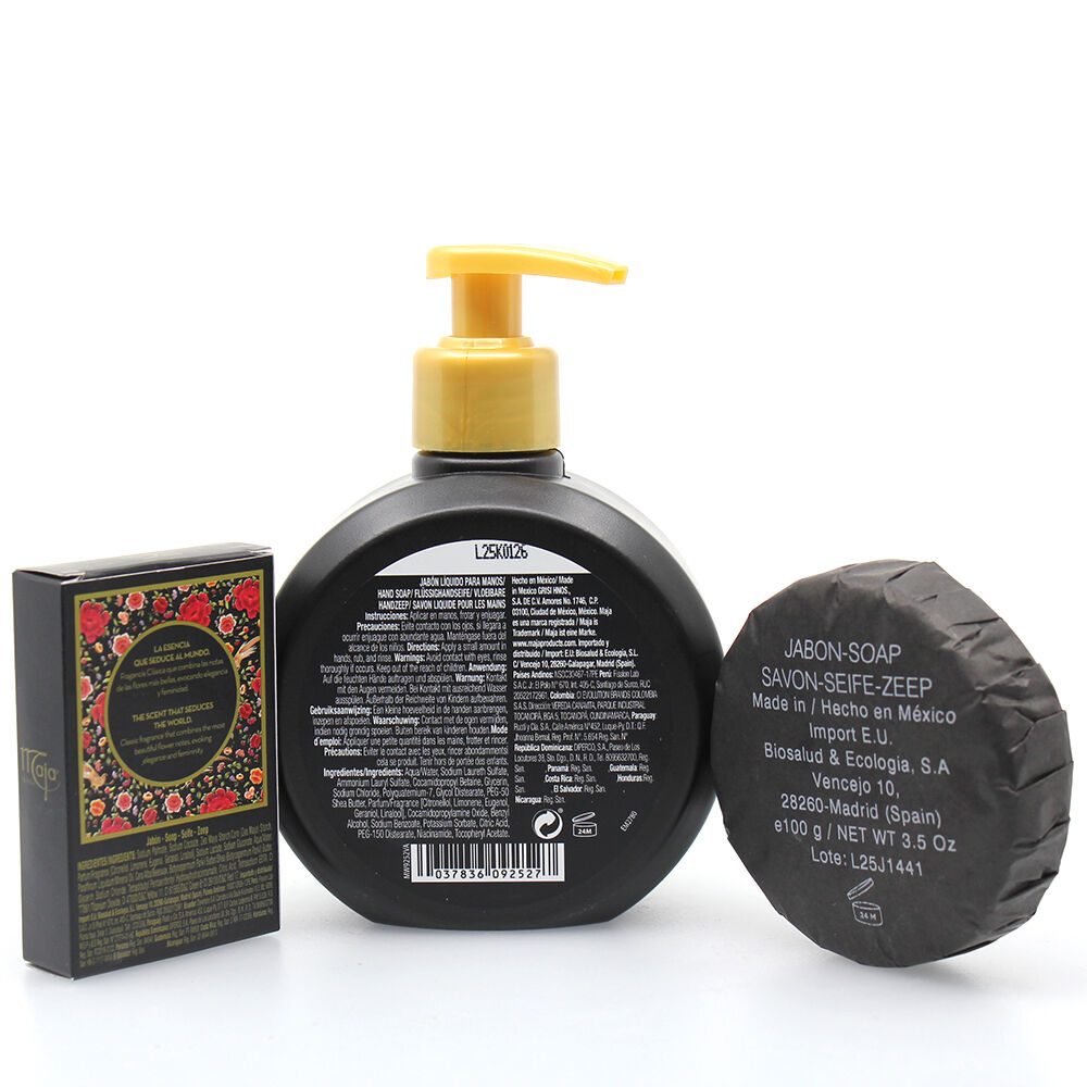Maja Perfumed Soap Trio Set 250ml Liquid Soap, 100g Round Soap And 50g Hand Soap