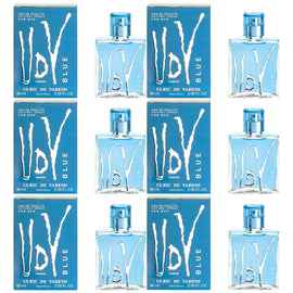 Ulric De Varens UDV Blue EDT Spray for Men 60ml 6 Pack Fragrance Set