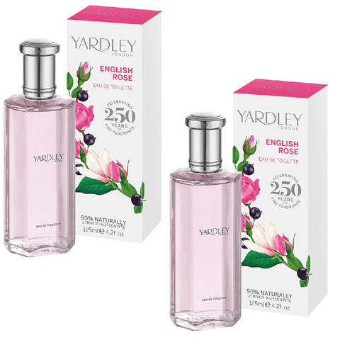 Yardley English Rose Womens Eau de Toilette 125ml Twin Pack