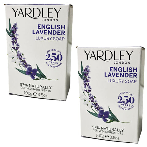 Yardley English Lavender Luxury Soap 2 x 100g Bars