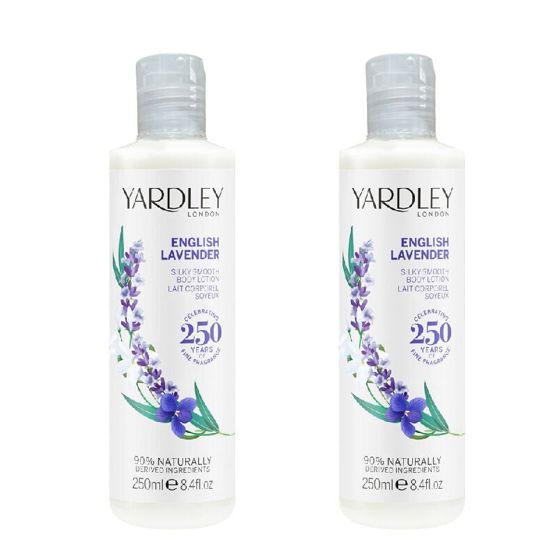 Yardley English Lavender Silky Smooth Body Lotion 2 x 250ml