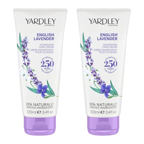 Yardley English Lavender Nourishing Hand and Nail Cream 2 x 100ml