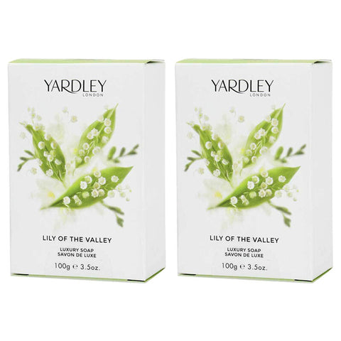 Yardley Lily of the Valley Luxury Soap 100g x 2 Pack