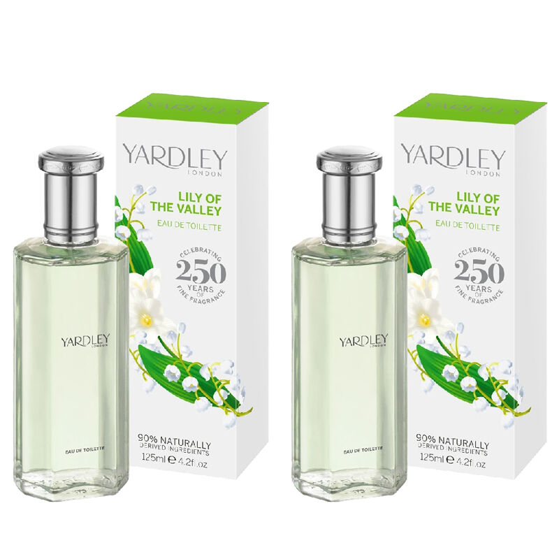 Yardley London Lily of the Valley Eau De Toilette for Women 125ml Pack of 2