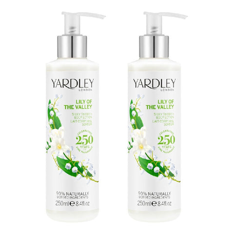 Yardley Lily of the Valley Silky Smooth Body Lotion 2 x 250ml