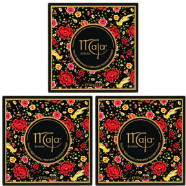 Maja Perfumed Talc Dusting Powder 150g 3 Pack Luxury Drum Bundle