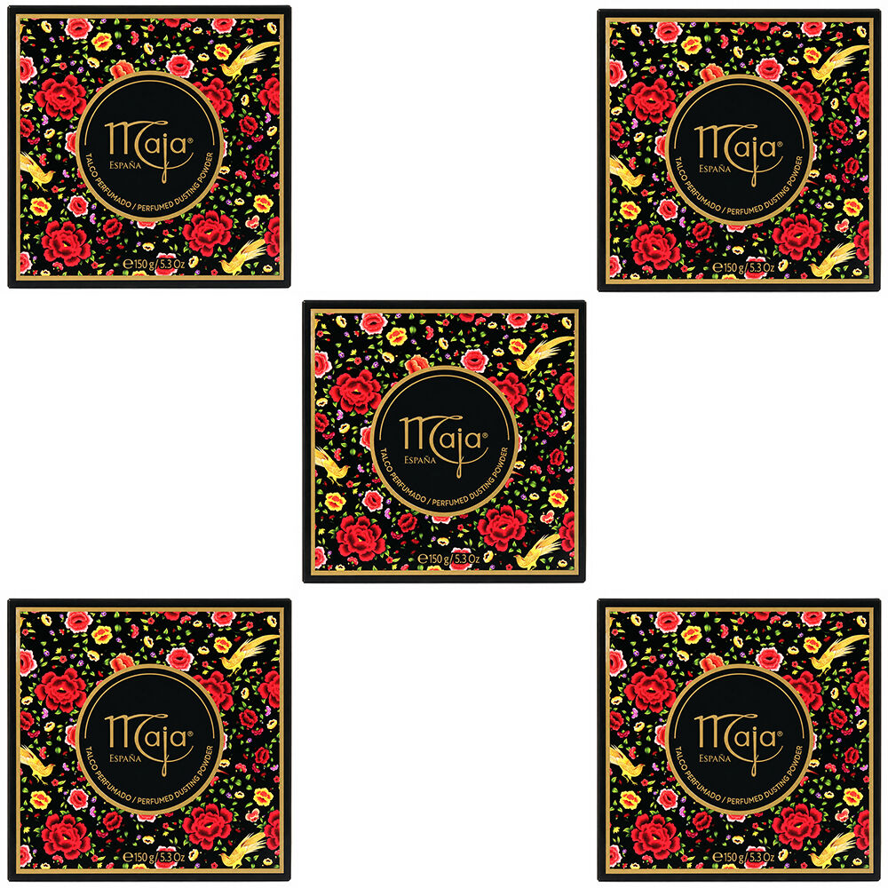 Maja Perfumed Talc Dusting Powder 150g 5 Pack Luxury Drum