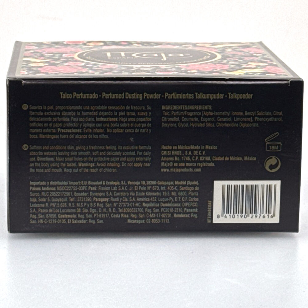 Maja Perfumed Talc Dusting Powder 150g Luxury Drum With Powder Puff