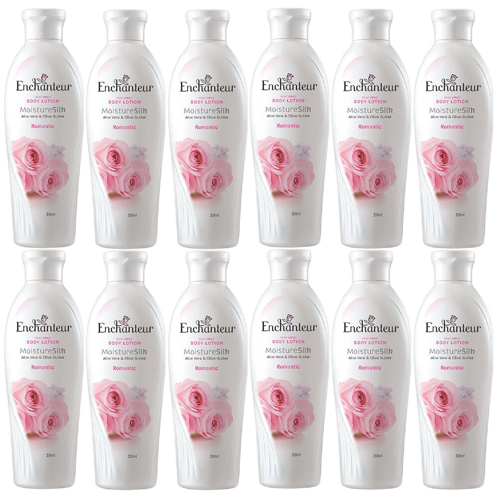 Enchanteur Romantic Perfumed Body Lotion 200ml x12 Pack Hydrating Set