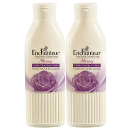 Enchanteur Alluring Body Lotion 2x200ml Rose Iris Vanilla Moisturiser for Women