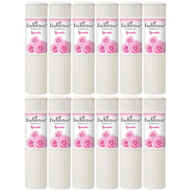 Enchanteur Romantic Perfumed Talc 100g x 12 Pack Soft Floral Body Powder