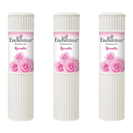 Enchanteur Romantic Talc 200g x3 Pack Perfumed Body Powder Soft Fresh Skin