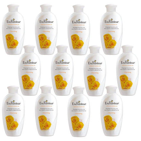 Enchanteur Charming Perfumed Shower Gel 200ml x 12 Pack with Silk Proteins