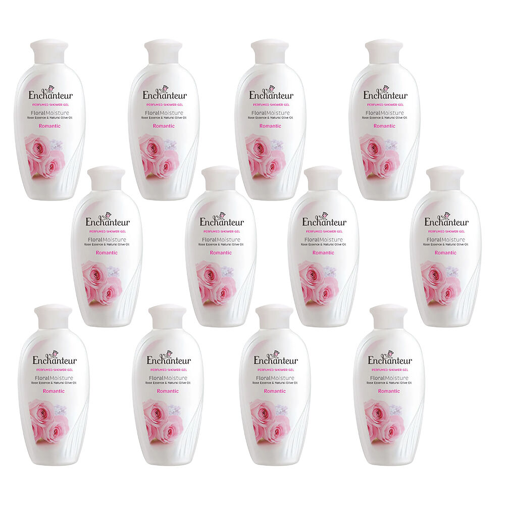Enchanteur Romantic Perfumed Shower Gel 200ml x 12 Packs Set