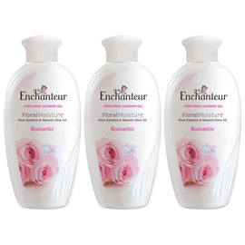 Enchanteur Romantic Perfumed Shower Gel 200ml x 3 Pack Value Bundle